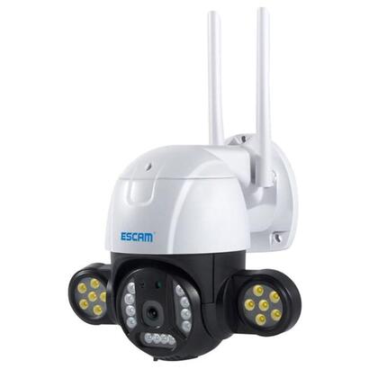 camara-de-seguridad-ip-escam-qf233-3mp-paneo-vision-nocturna-color-wifi-blanco