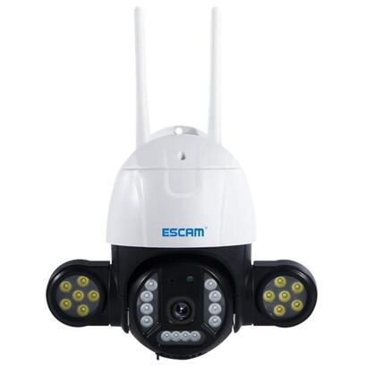 camara-de-seguridad-ip-escam-qf233-3mp-paneo-vision-nocturna-color-wifi-blanco