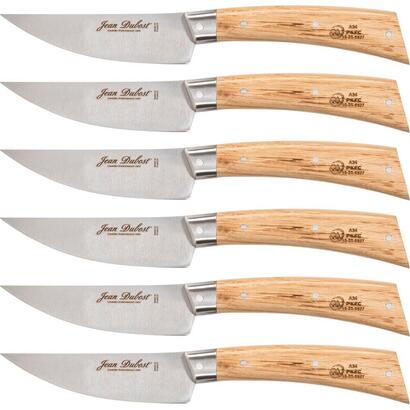 laguiole-jean-dubost-steak-knife-set-6pcs-oak-wood