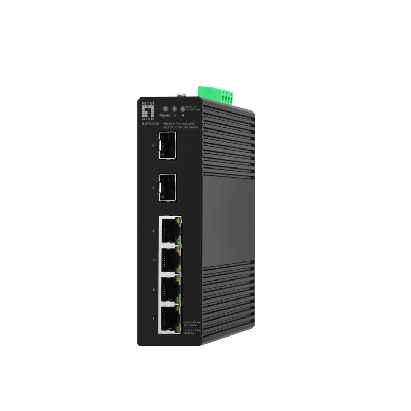 levelone-switch-6x-ge-igs-2106-2xsfp-4xrj45-negro