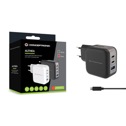 conceptronic-cargador-4port-100w3xusb-c1xusb-a-15m-sw