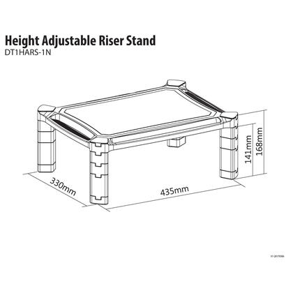 height-adjustable-riser-stand-desk-435x330x168mm-black