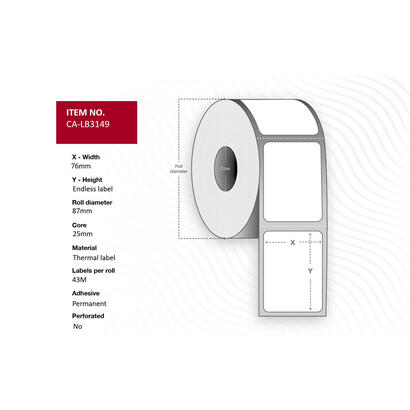 label-76mm-x-contentious-43m-length-core-25-diameter-87