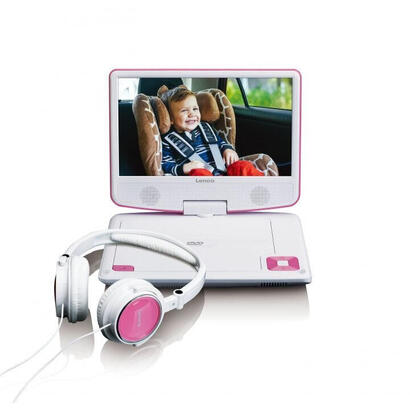 lenco-dvp-910-reproductor-de-dvd-portatil-convertible-229-cm-9-negro-rosa