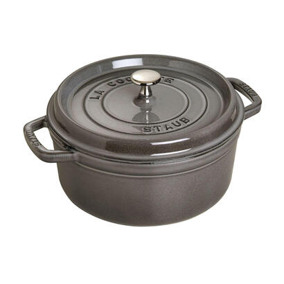 olla-staub-round-cocotte-24cm-cast-iron-graphite-grey