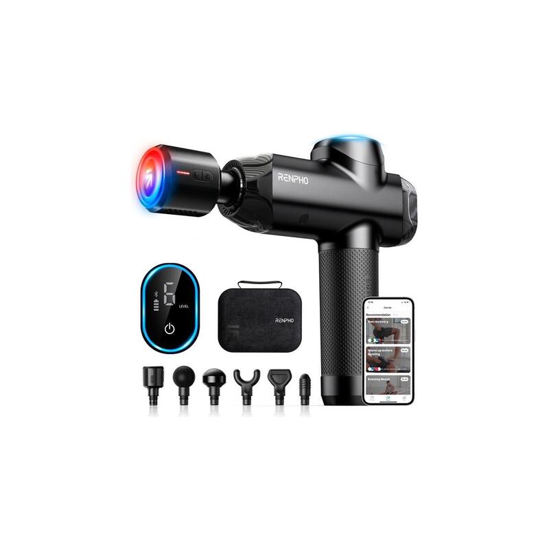 renpho-power-thermacool-cgun-masajeador-negro-peu-r-c001sh-bk