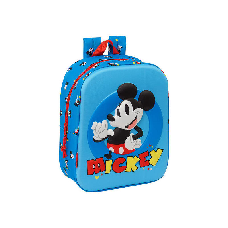 mochila-guarderia-3d-bolsillo-red-mickey-mouse