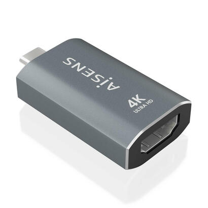 aisens-adaptador-conversor-aluminio-usb-c-a-hdmi-4k60hz-usb-cm-hdmih-gris