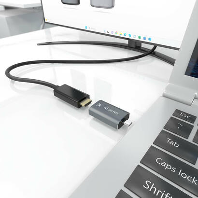 aisens-adaptador-conversor-aluminio-usb-c-a-hdmi-4k60hz-usb-cm-hdmih-gris