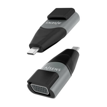 aisens-adaptador-conversor-aluminio-usb-c-a-vga-usb-cm-hdb15h-gris