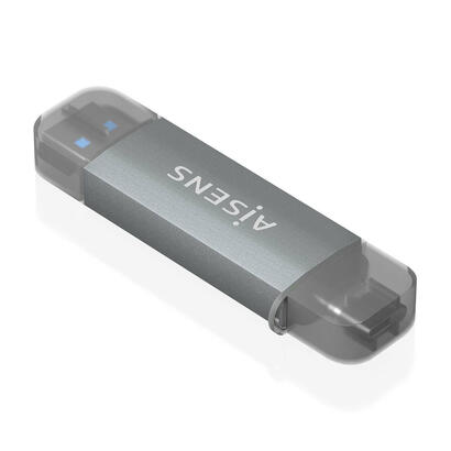 aisens-lector-de-tarjetas-sd-micro-sd-mmc-rs-mmc-mmc-micro-usb-a-y-usb-c-gris