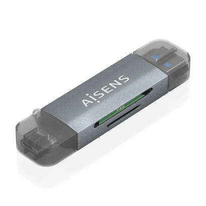 aisens-lector-de-tarjetas-sd-micro-sd-mmc-rs-mmc-mmc-micro-usb-a-y-usb-c-gris