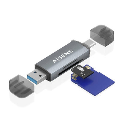 aisens-lector-de-tarjetas-sd-micro-sd-mmc-rs-mmc-mmc-micro-usb-a-y-usb-c-gris