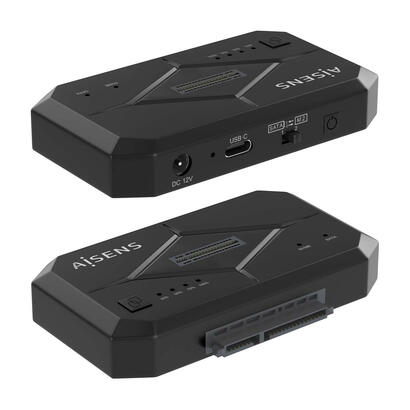 aisens-estacion-de-docking-asds-m2sata04b-sata-2535-m2-nvme-a-usb-3031-gen1-clone-negro