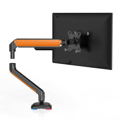 aisens-soporte-de-mesa-rgb-gaming-contrapeso-giratorio-e-inclinable-para-monitortv-9kg-3-pivotes-1-brazo-de-17-32-negro-naranja