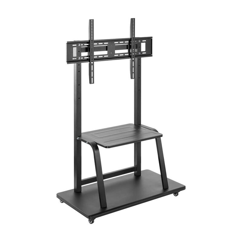 aisens-soporte-de-suelo-eco-con-rueda-bandeja-para-dvd-para-monitortv-150kg-de-37-100-negro