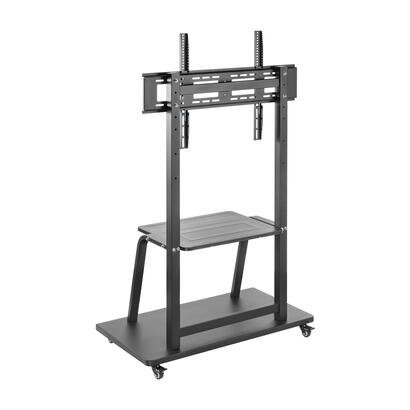 aisens-soporte-de-suelo-eco-con-rueda-bandeja-para-dvd-para-monitortv-150kg-de-37-100-negro