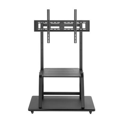 aisens-soporte-de-suelo-eco-con-rueda-bandeja-para-dvd-para-monitortv-150kg-de-37-100-negro