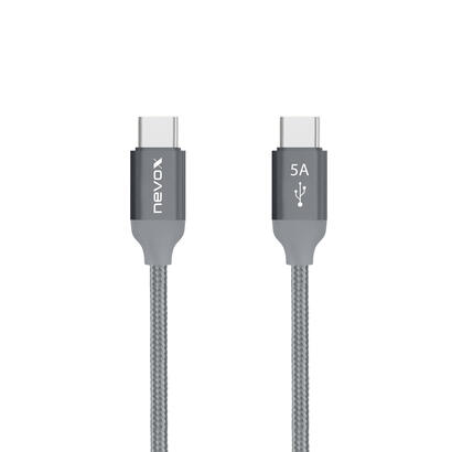 nevox-usb-type-c-a-type-c-usb-20-cable-20v5a-100w-emark-ic-05m-platagrau