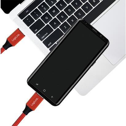 cable-logilink-cu0156-usb-usb-20-1-m-usb-c-rojo