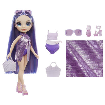 muneca-mga-entertainment-rainbow-high-swim-style-violeta-purpura-507314-euc
