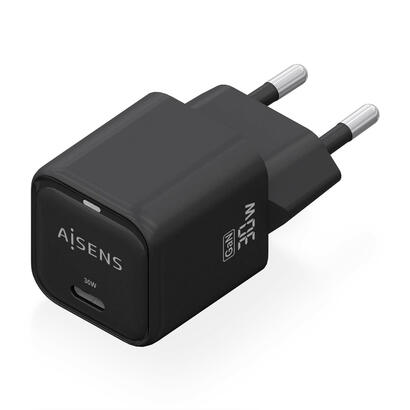 aisens-cargador-gan-30w-1xusb-c-pd30-qc40-negro