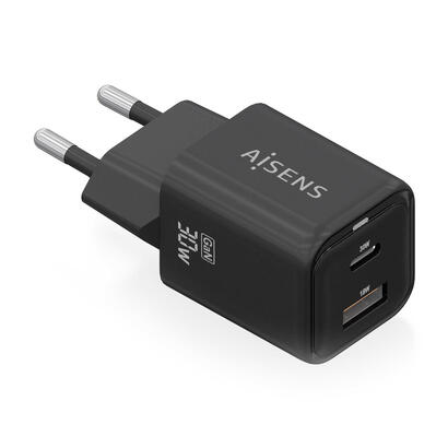 aisens-cargador-gan-30w-1xusb-c-pd30-qc40-1xusb-a-qc30-negro