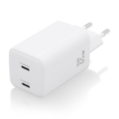 aisens-cargador-gan-65w-2xusb-c-pd30-qc40-blanco