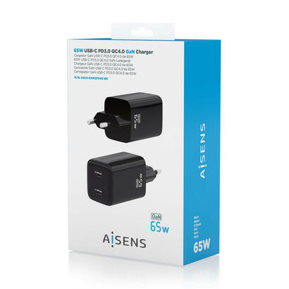 aisens-cargador-gan-de-pared-2xusb-tipo-c-65w-asch-65w2p040-bk