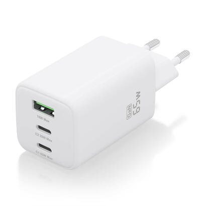 aisens-cargador-gan-65w-2xusb-c-pd30-qc40-1xusb-a-qc30-blanco