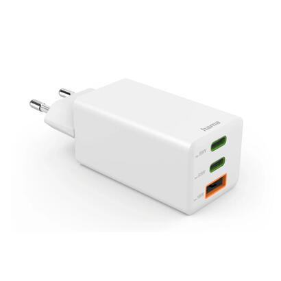 hama-ladowarka-sieciowa-mini-gan-65w-pdqc-2x-usb-c-1x-usb-a-biala