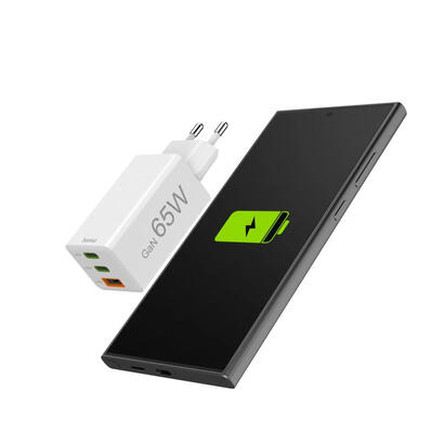 hama-ladowarka-sieciowa-mini-gan-65w-pdqc-2x-usb-c-1x-usb-a-biala