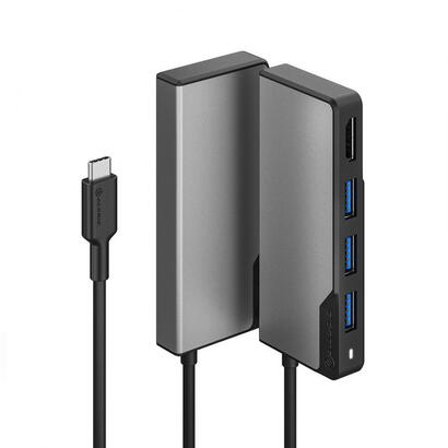 alogic-usb-c-hub-5-in-1-hdmi-usb-space-gris