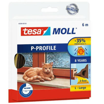 tesa-window-seal-6m-x-9mm-p-profile-brown-05390