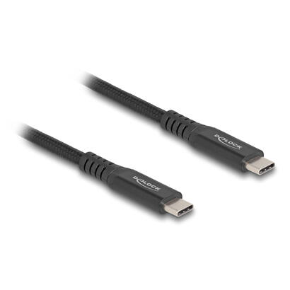 delock-80023-cable-usb-20-gbps-usb-type-c-macho-a-macho-pd-30-100-w-e-marker-05-m-metal-negro