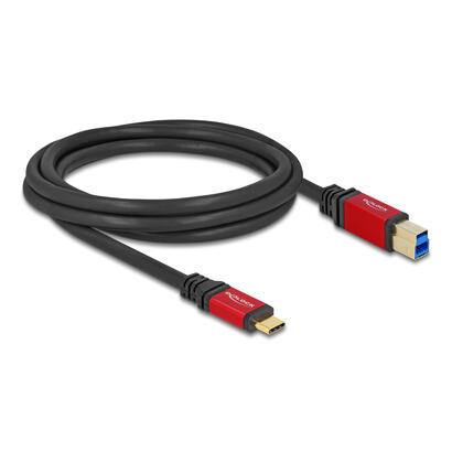 delock-80613-cable-usb-5-gbps-usb-type-c-macho-a-usb-tipo-b-macho-2-m-rojo-metal