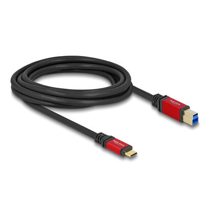 delock-80614-cable-usb-5-gbps-usb-type-c-macho-a-usb-tipo-b-macho-3-m-rojo-metal