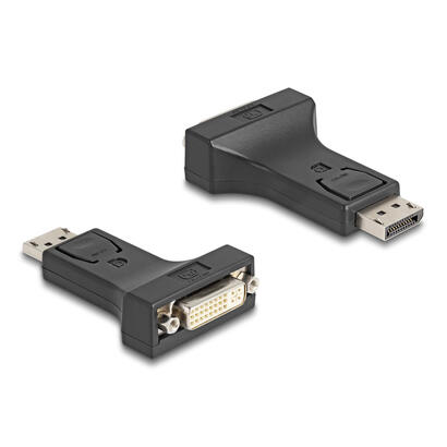 delock-66615-adaptador-displayport-11-macho-a-dvi-hembra-pasivo-negro