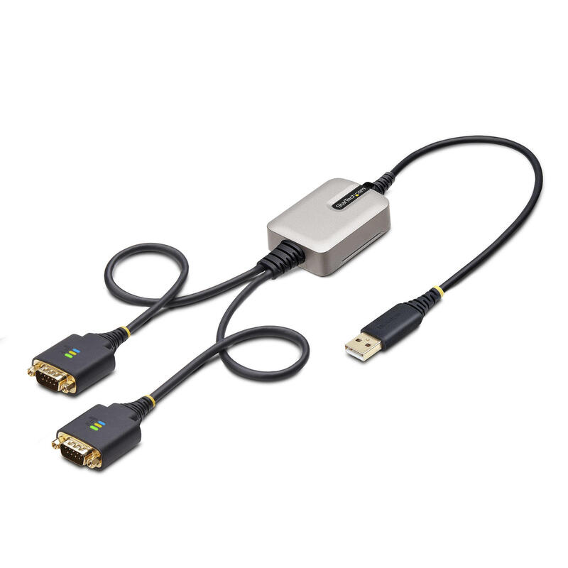 startechcom-2p1ffc-usb-serial-cambiador-de-genero-para-cable-usb-a-2-x-db-9-rs-232-negro-gris