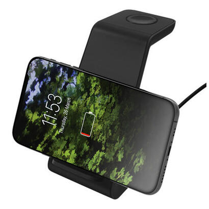 deltaco-wireless-charger-stand-3in1-schwarz