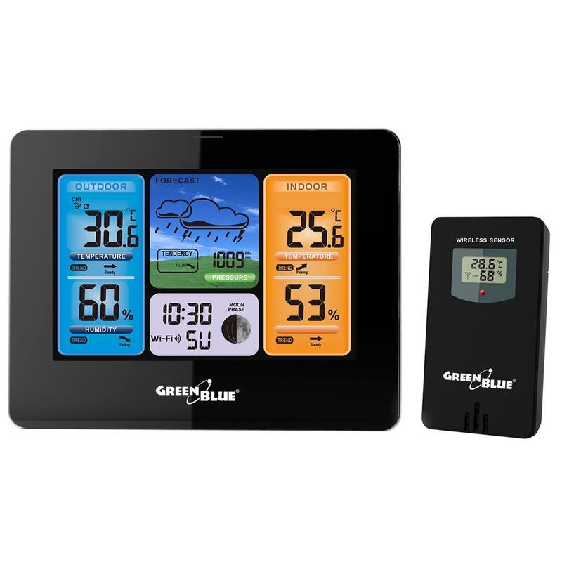 estacion-meteorologica-wifi-greenblue-compatible-con-tuya-sensor-exterior-calendario-prevision-meteorologica-barometro-gb215