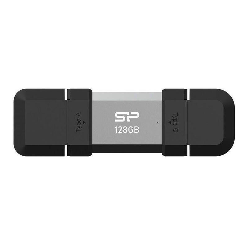 silicon-power-128-gb-usb-type-a-and-tipo-c-flash-drive-mobile-c51-silver silicon-power-128-gb-usb-type-a-and-tipo-c-flash-drive-mobile-c51-silver