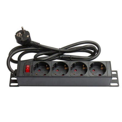 alcasa-gc-n0075-base-multiple-4-salidas-ac-interior-negro-rojo
