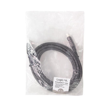 cable-logilink-cd0103-displayport-5-m-negro