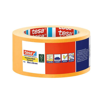 tesa-masking-tape-50m-x-50mm-standprec-yellow-04344