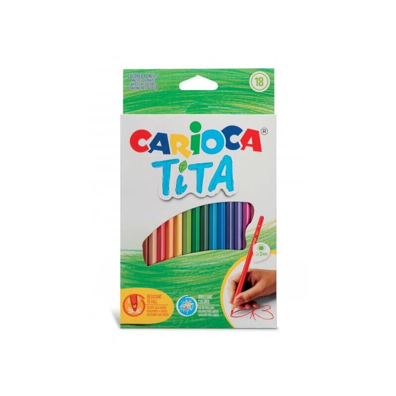 carioca-tita-pack-de-18-lapices-de-resina-cuerpo-hexagonal-colores-brillantes-y-lavables-escritura-blanda-mina