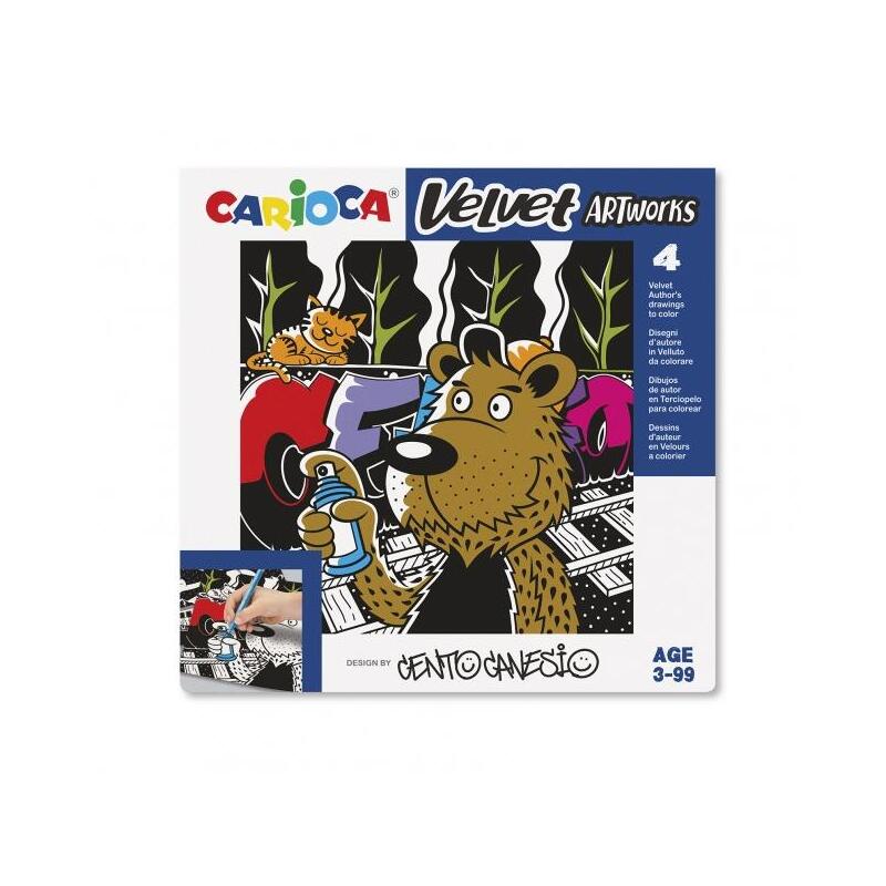 carioca-velvet-centograffiti-pack-de-4-ilustraciones-de-terciopelo-para-colorear-suave-textura-desarrolla-destreza