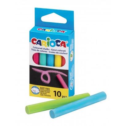 carioca-pack-de-10-tizas-estandar-sin-polvo-colores-brillantes-lavables-faciles-de-borrar-varios