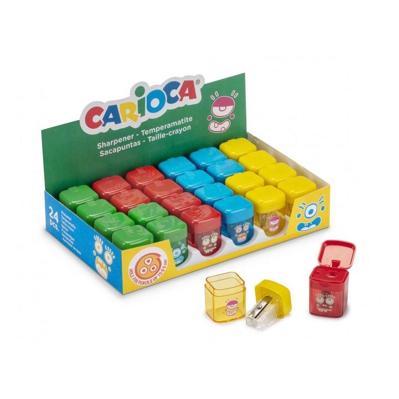 carioca-expositor-pack-24-sacapuntas-de-colores-con-deposito-1-agujero-apto-para-lapicesceras-triangulares