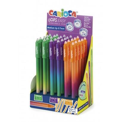 pack-carioca-oops-easy-expositor-de-30-boligrafos-borrables-tinta-termo-sensible-cuerpo-con-efecto-degradado-